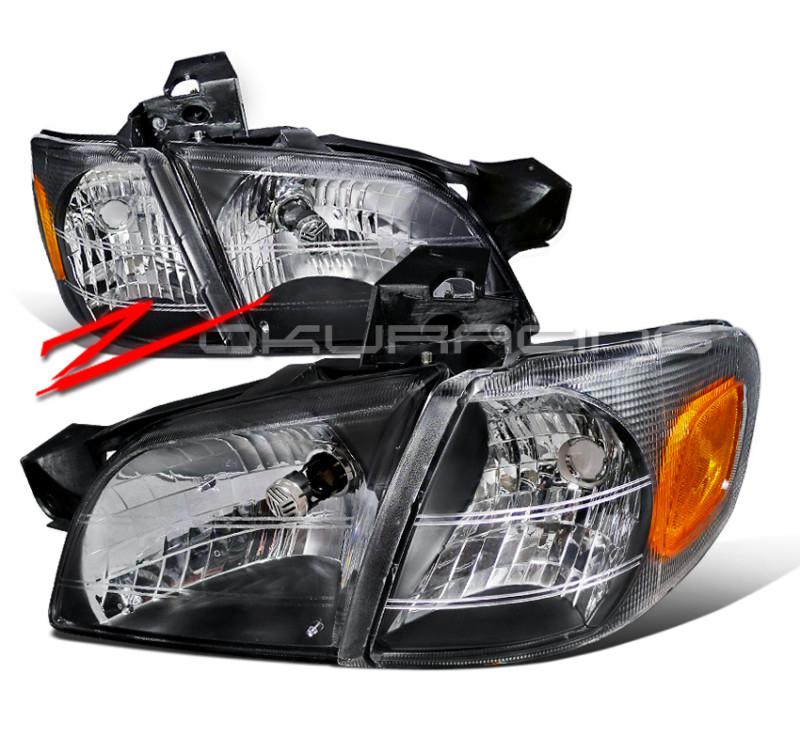 97-05 chevy venture/silhouette head lights+corner black