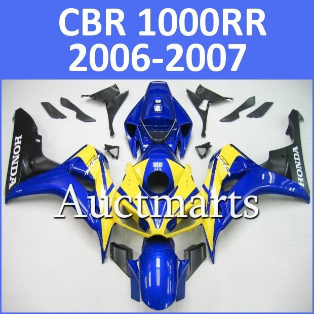 Fit honda 06 07 cbr1000rr cbr 1000 rr 2006 2007 fairing kit abs plastics e6 d03