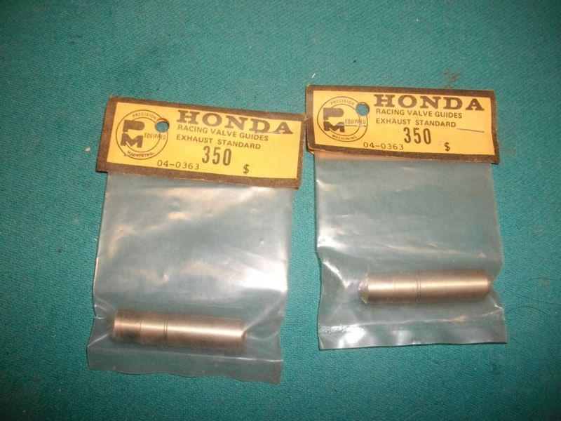 4 new honda 350cc racing valve guides  part # 04-0363 & 04-0359