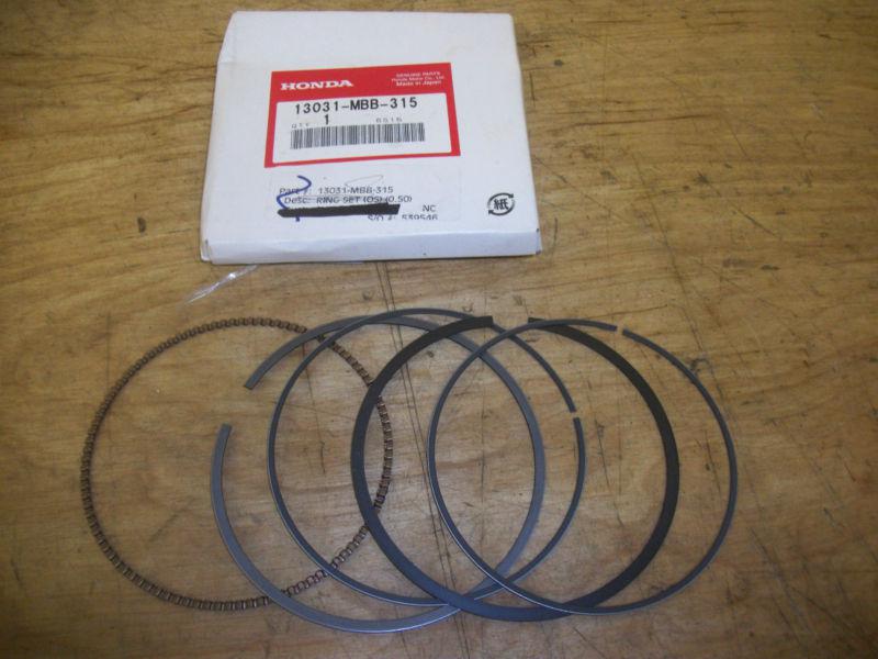 New 98-05 honda vtr1000f vtr1000 1000 super hawk oem piston rings .50 o/s