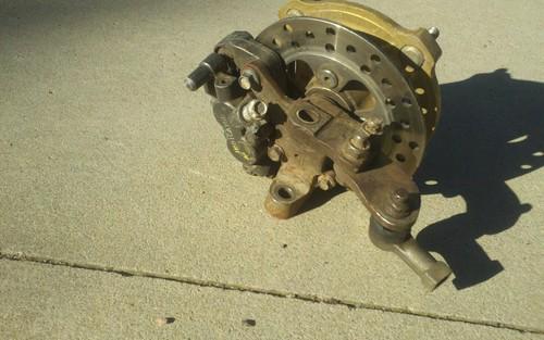 '86 '87 honda trx 250r left spindle front hub brake disc left caliper