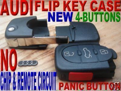 98 99 00 01 02 new audi switchblade remote key case shell only a3 a4 a6 a8 p#4d0