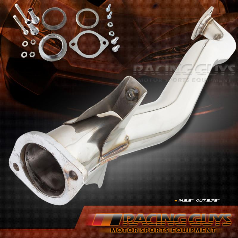 Jdm mitsubishi lancer evolution mr rs gsr stainless steel header downpipe 03-06