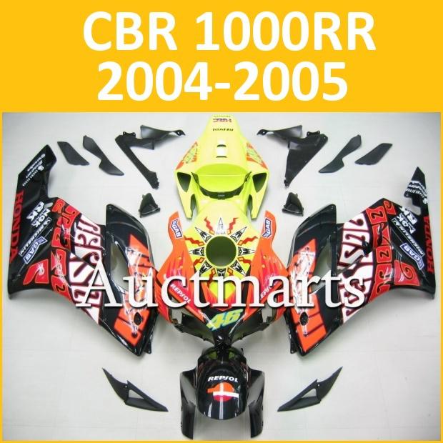 Fit honda 04 05 cbr1000rr cbr 1000 rr 2004 2005 fairing kit abs plastics d20 b02