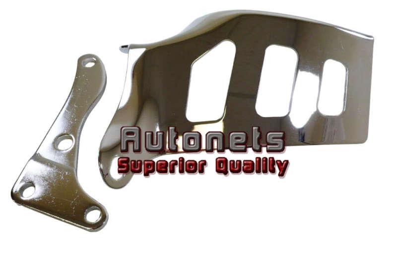 Chrome steel sbc chevy alternator bracket 76-86 hi-tech lwp street hot rat rod