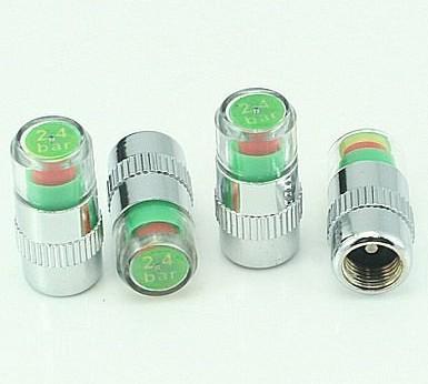 4pcs tire pressure monitor valve stem cap 36 psi