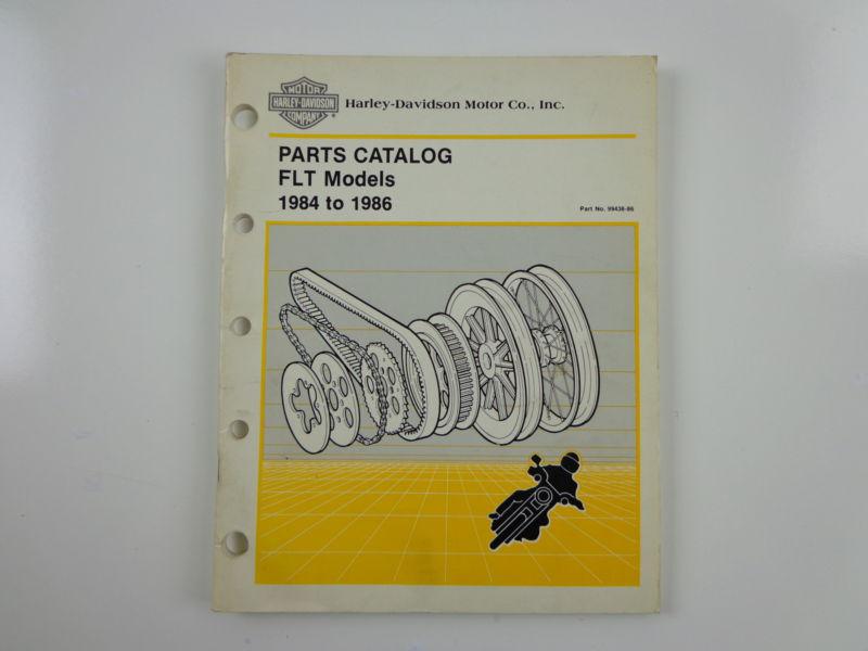 Harley davidson 1984-86 flt models parts catalog 99438-86 #2