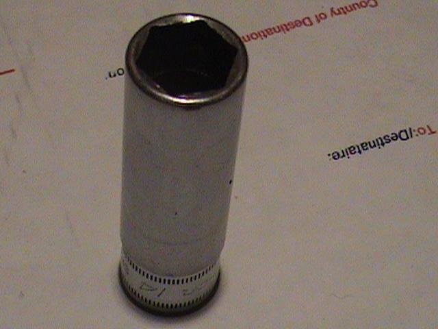 Snap-on tools metric 14mm deepwell socket 3/8" drive 6 point   sm14 (very nice)