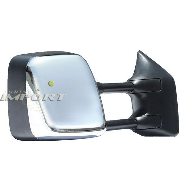 2004-2005 titan se big tow power heat passenger right mirror assembly chromerh