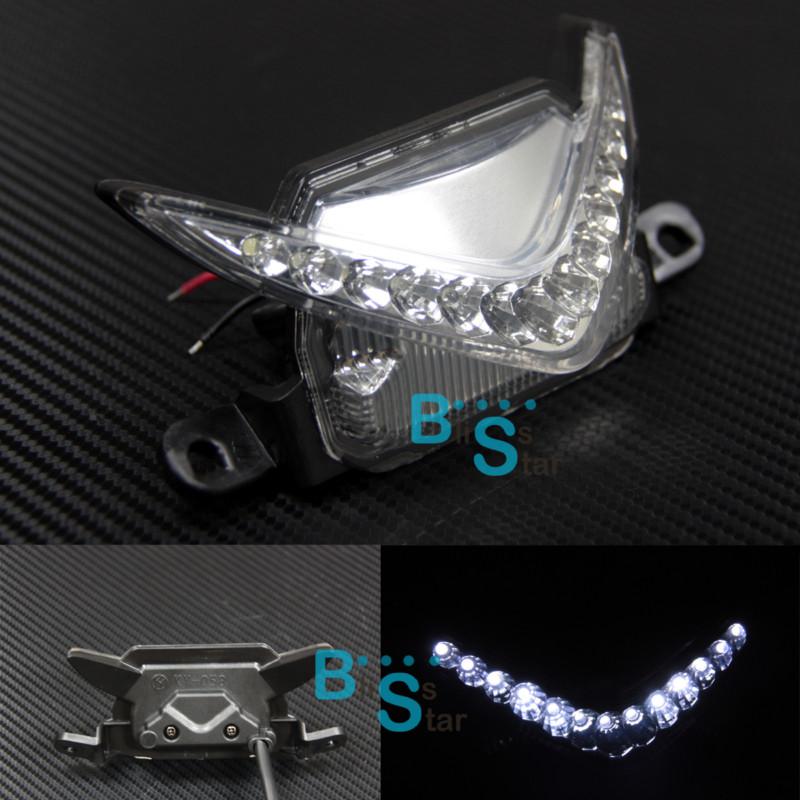 Front upper chrome headlight led head lights fit honda cbr600rr 2007-2013 08 09