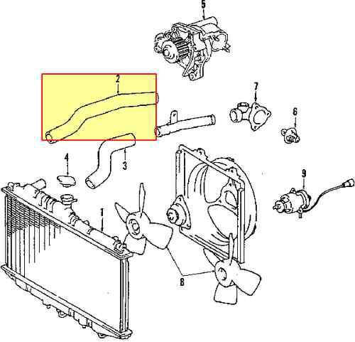 Toyota 1657103070 genuine oem factory original upper hose