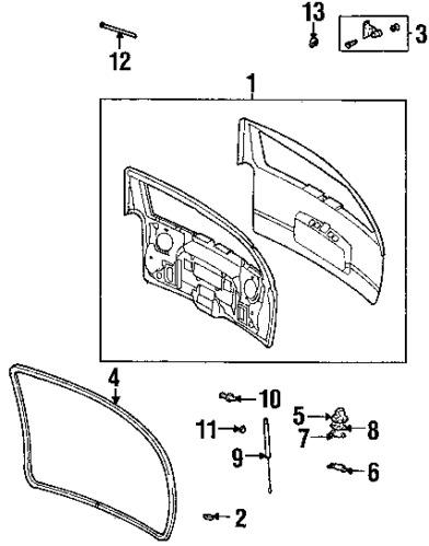 Gmc 15101589 genuine oem factory original lift gate drain plug