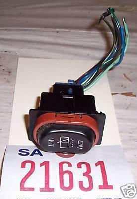 Mitsubishi 93 eclipse rear window wiper switch blk 1993