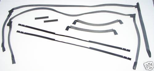 87-88 mustang t - top 8 pc weatherstrip kit. 