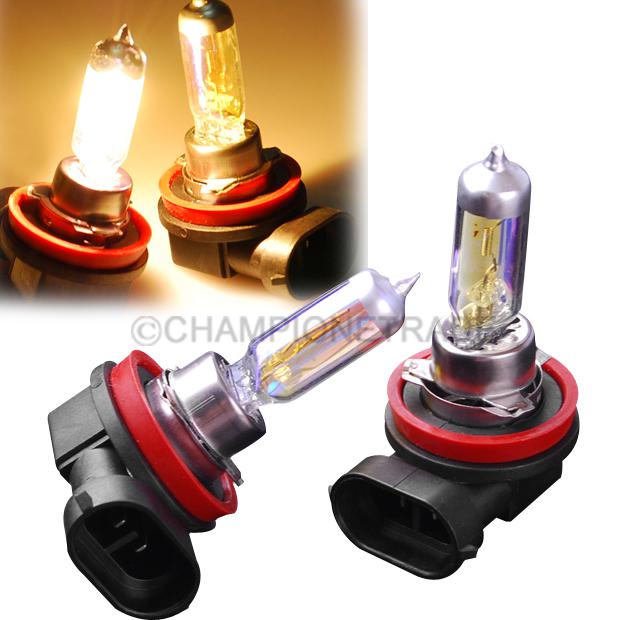 2x jdm super golden yellow 100w 3000k h11 halogen xenon fog lights bulb for audi