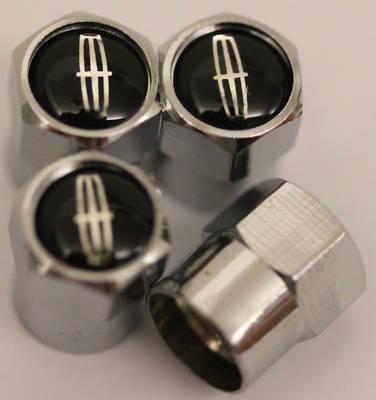 Lincoln black tire valve caps navigator hybrid mks mkx mkz mkt town