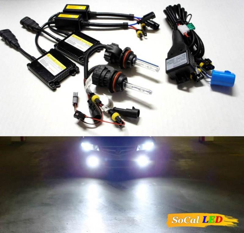 New bi-xenon hid kit 9007 6000k double filaments lights 35w slim ballasts s7