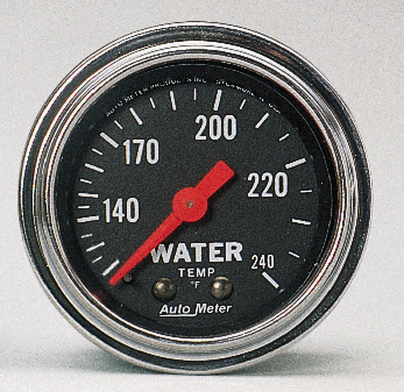 Auto meter 2432 traditional chrome mechanical water temperature gauge