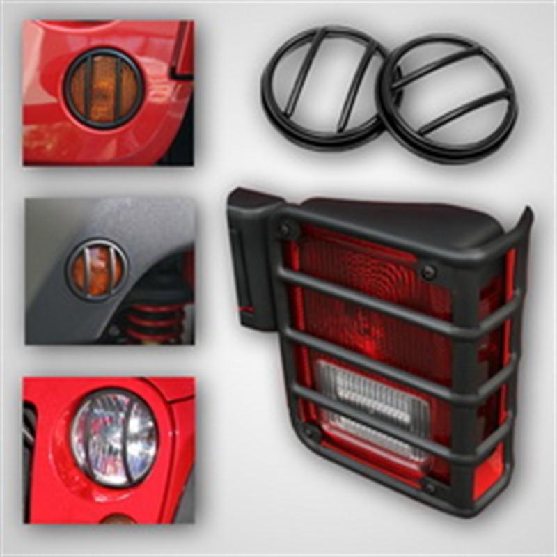 Rugged ridge 12496.02 euro guard kit; offroad/racing lamp guard 07-13 wrangler