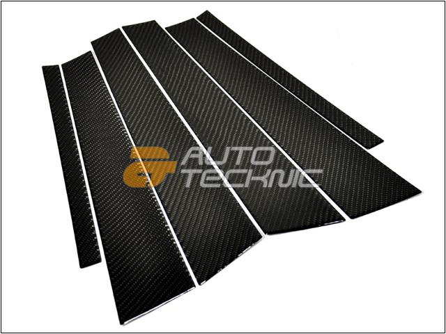 6 pcs real carbon fiber b-pillar cover 2011-2013 bmw f10 528i 535i 550i sedan