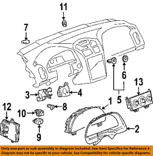 Chevrolet gm oem 22722101 cluster & switches-dimmer switch