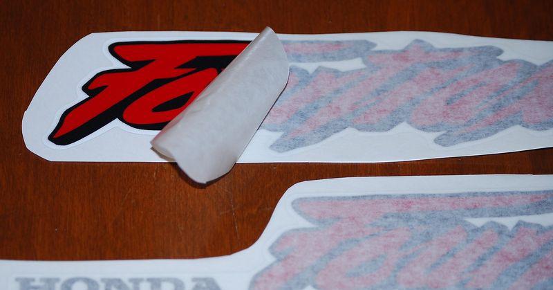 Honda 250r trx  1989   trx250r front fender  decals~ nice!!