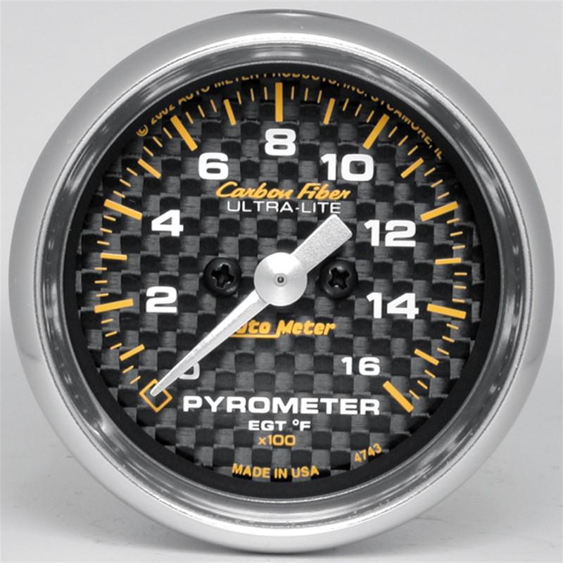 Auto meter 4744 carbon fiber; electric pyrometer gauge kit