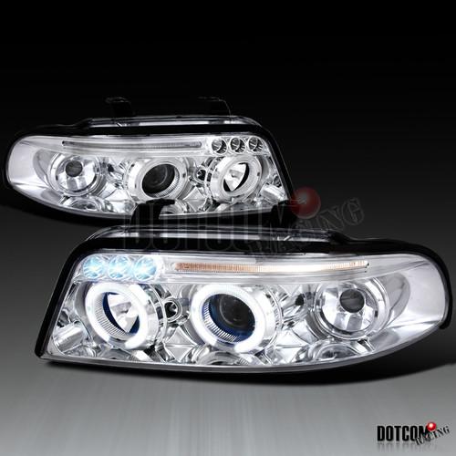 Fits 99-01 audi a4 s4 led twin halo projector headlights chrome