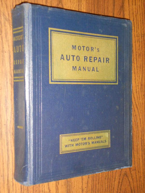 1935-1951 chevy ford olds buick hudson nash cadillac & more motor shop manual