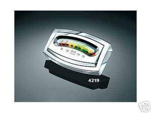 Kuryakyn 4219 chrome led battery volt gauge