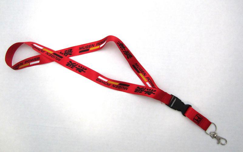 Honda accord mugen red lanyard neck cell phone key chain strap quick release