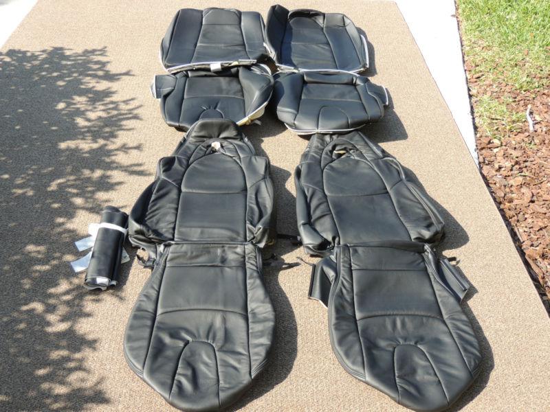 Mazda rx8 leather interior seat covers seats 2004 2005 2006 2007 2008 black