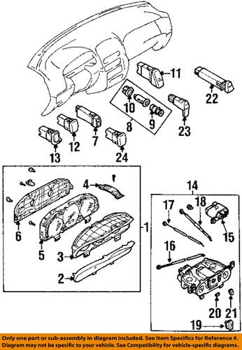 Mazda oem ge4t666r0b cluster & switches-rheostat