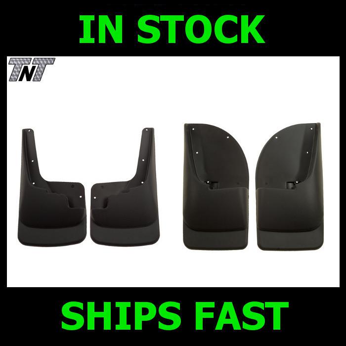 08 - 10 ford f250 f350 super duty husky liners mud guards black front & back