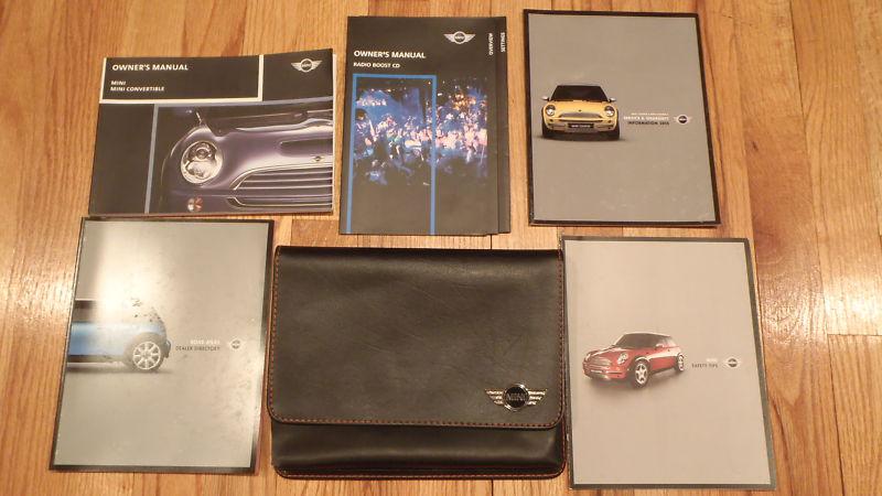 2005 mini cooper and convertible owners manual and warranty booklets