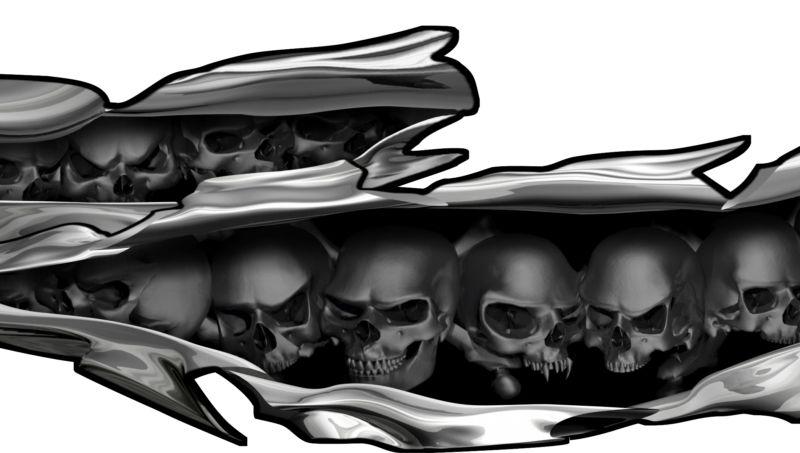 Car truck decals skull tears vinyl vehicle graphics 5ft & up