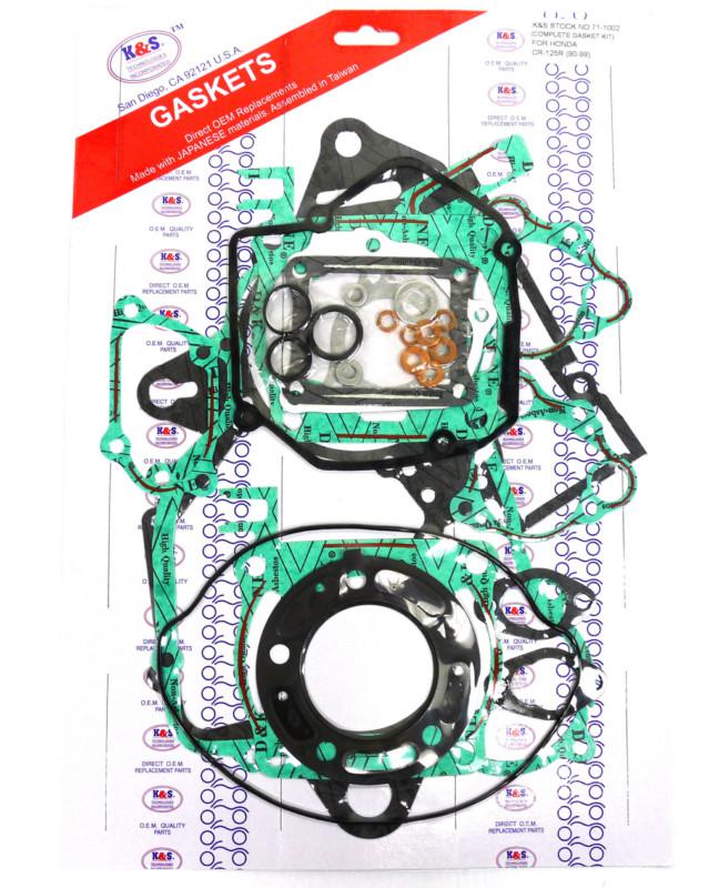 Honda cr 125 cr125r 1990-1999 k&s complete gasket kit set top & bottom end