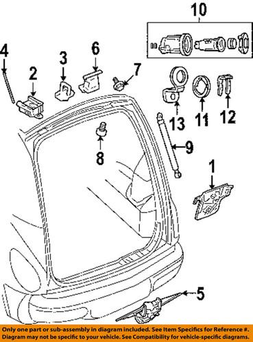 Chrysler oem zk71sw1ad lift gate-handle, outside