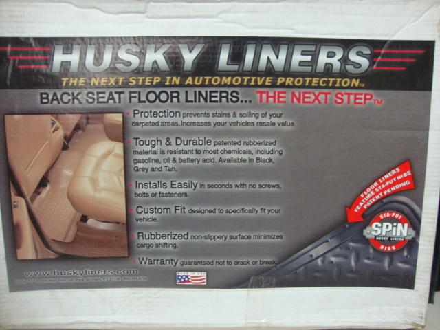 Husky liner 63823 grey rear floor mats, 2008 ford super duty crew cab f series