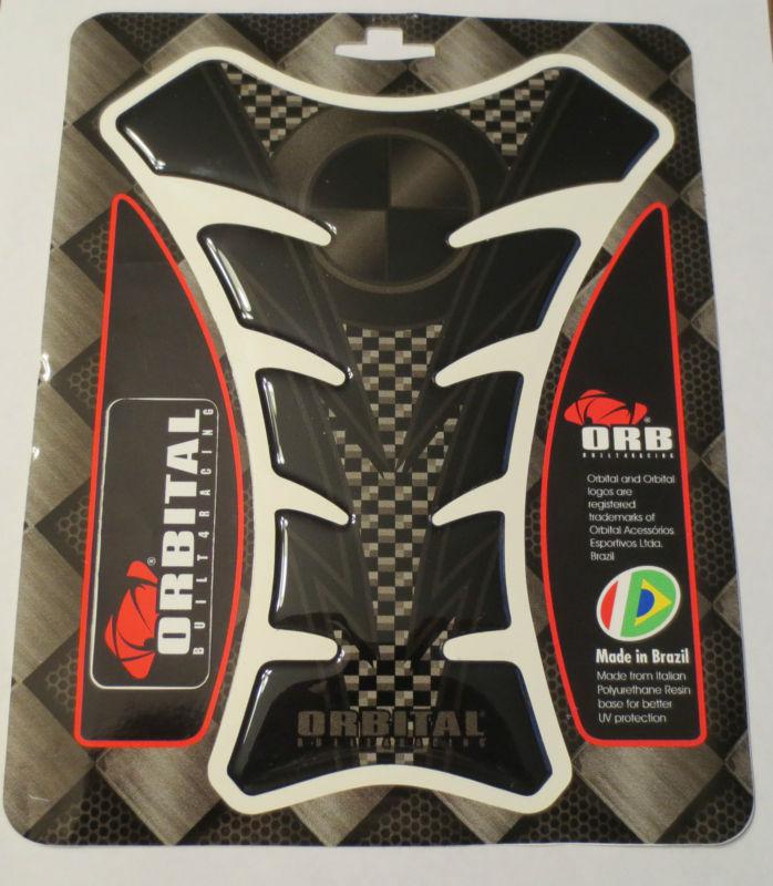 Orbital tank protector pad - bmw - black/carbon fiber