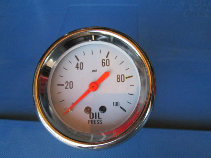  2 5/8'' oil pressure 0-100 p.s.i. gauge