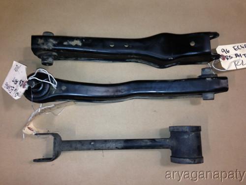 95-99 eclipse oem rear left side suspension control arms x3 w/ rear drum brakes