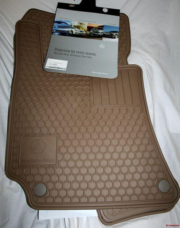 2012/2013 mercedes c250/c350 coupe rubber floor mats -factory oem - beige