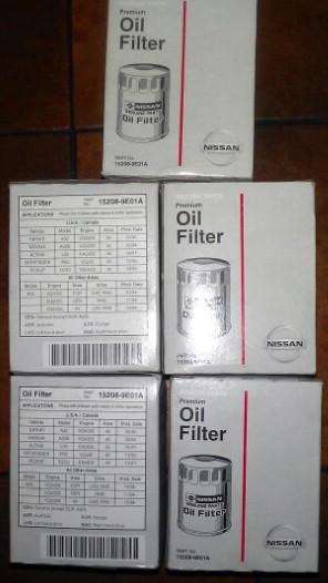 Genuine nissan oil filter 15208-9e01a qty. 5