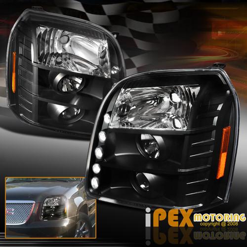 "just back in stock" 2007-2013 gmc yukon xl denali led projector head light lamp