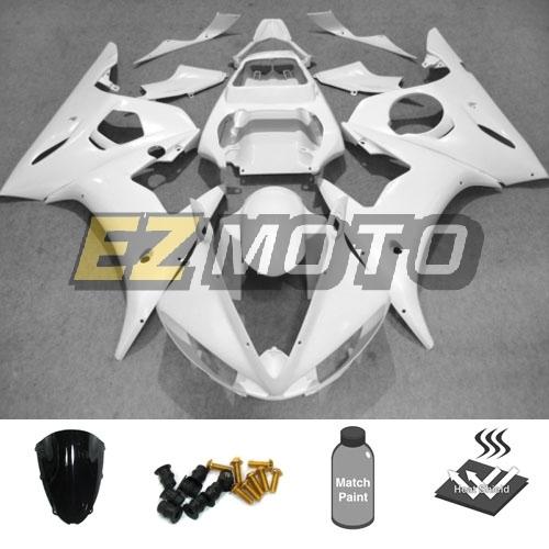 Bodywork fairing pack w/ windscreen & bolts for yamaha yzf 600 r6 2004 2005 lwh