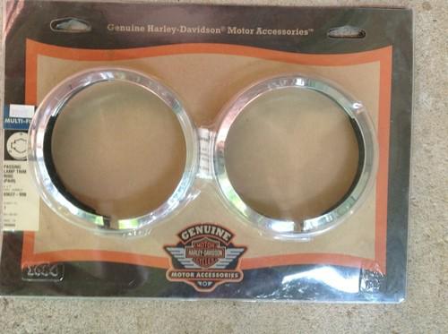 Harley davidson passing lamp trim ring(pair)