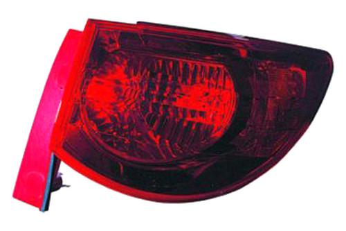 Replace gm2801238 - 09-12 chevy traverse rear passenger side outer tail light