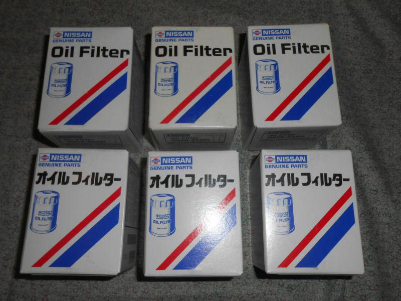 6 nissan oil filters new oem japan 15208-53j00 sentra infiniti 