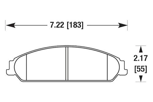 Hawk hb509z.678 - 2005 chrysler 300 front brake pads ceramic